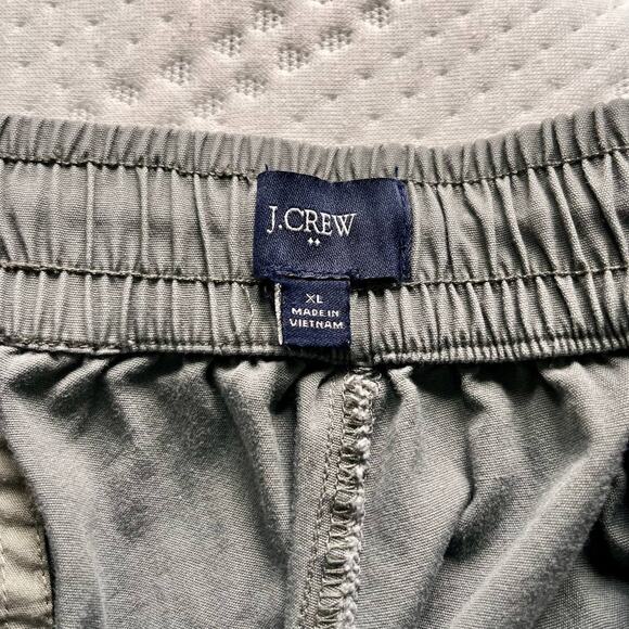 J. Crew Cuffs Pants Mens Size XL Gray Twill Drawstring Garment-Dyed Elastic - Picture 4 of 11